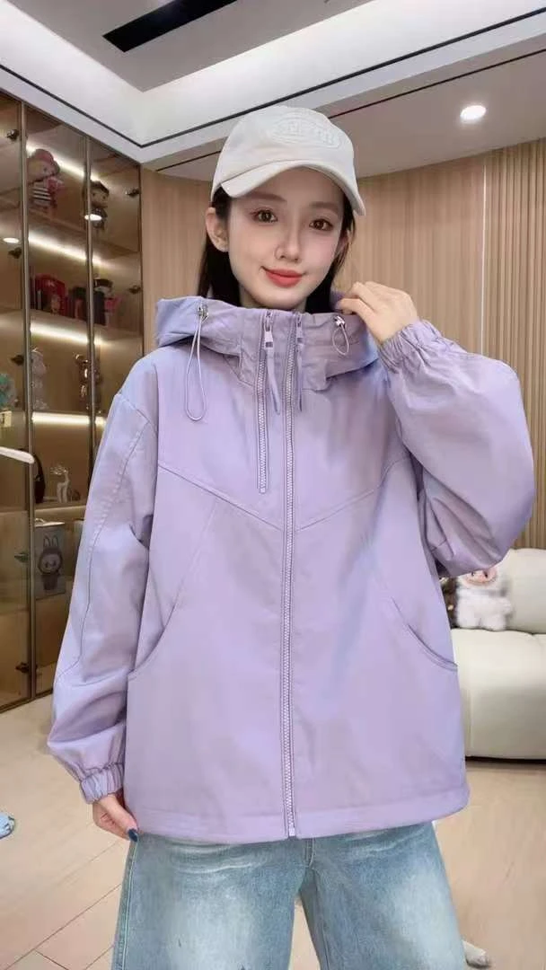 加厚加棉2025新款情侣短外套连帽宽松型双条拉链慵懒风外套女