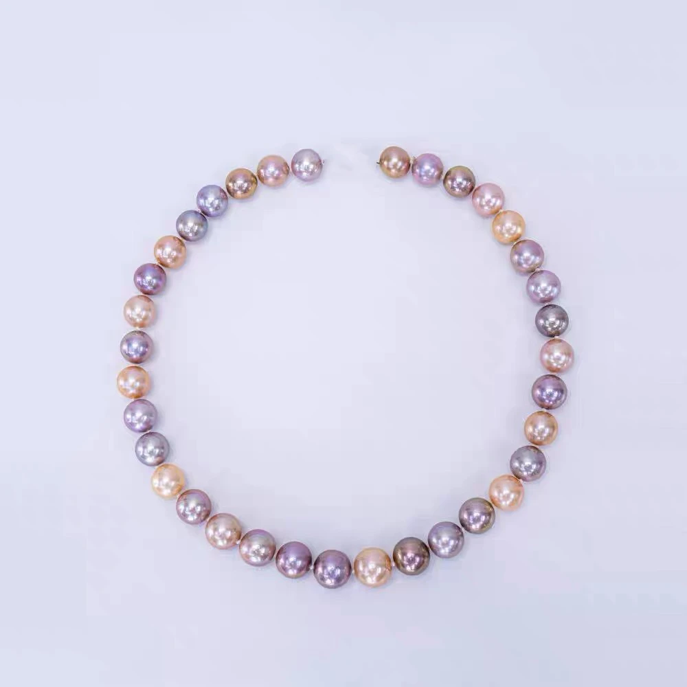 天然淡水紫珠莫兰迪项链11-14mm糖果XM-029
