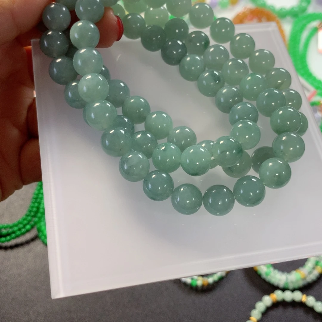 翡翠未镶嵌颈饰项链