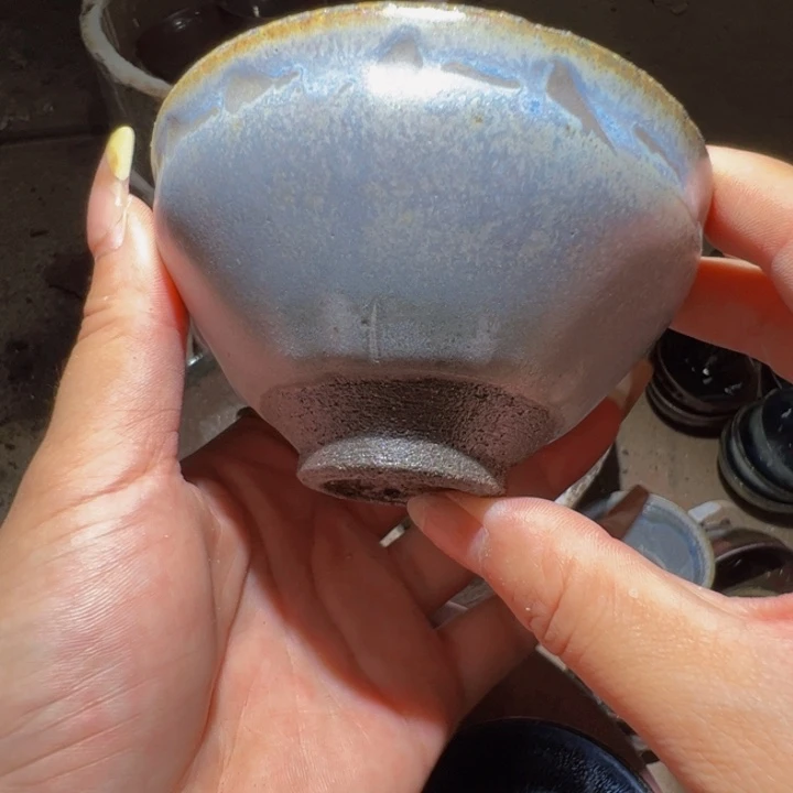 ****者茶盏龙窑柴烧手工制作