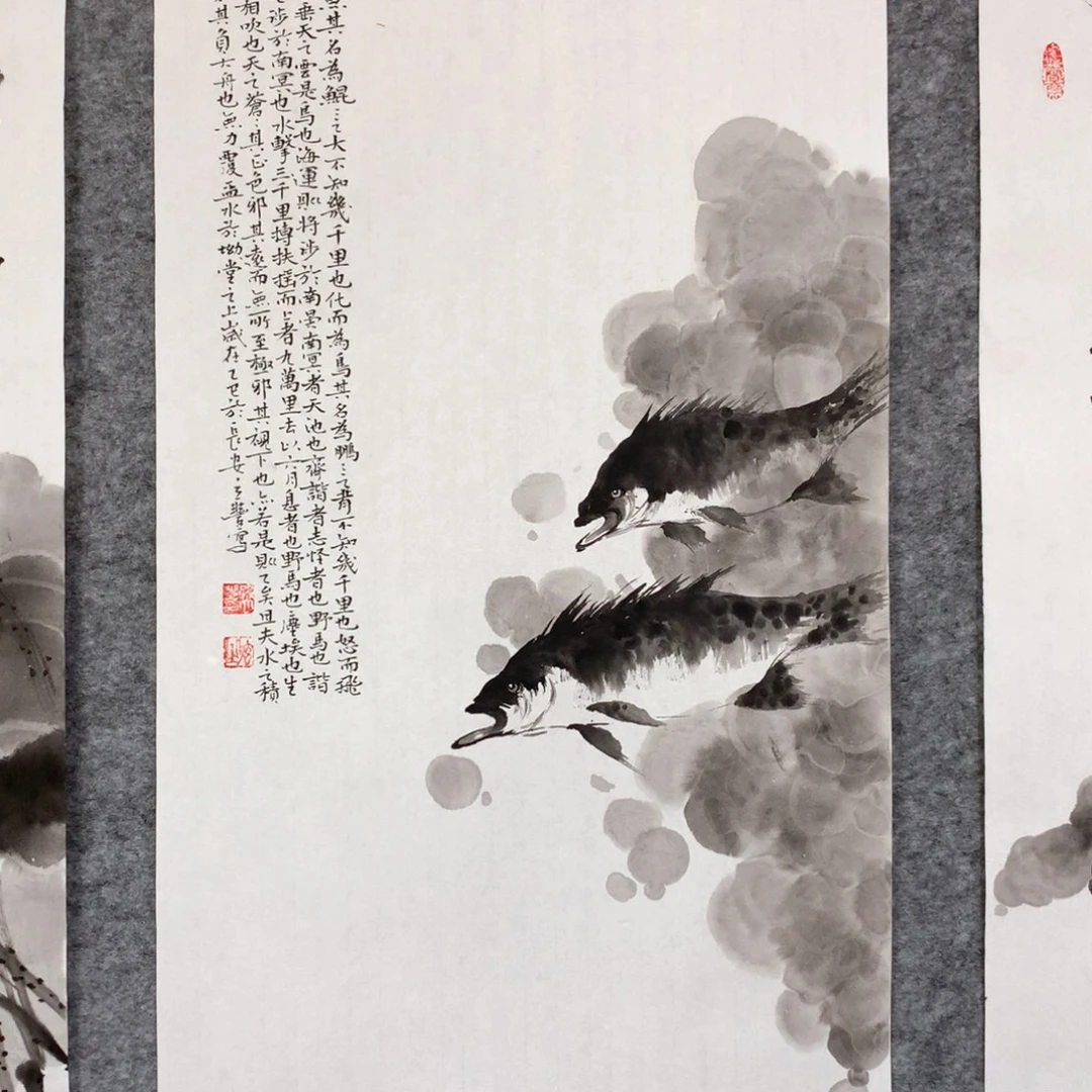 国画花鸟作品写意