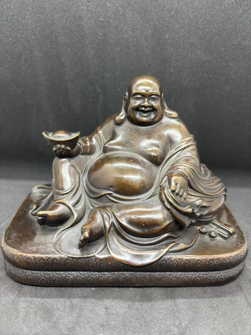 【闪购链接】116号铜弥勒佛摆件