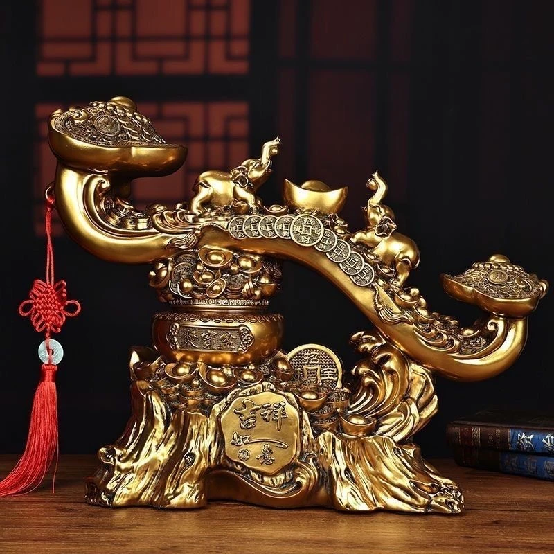 如意摆件客厅玄关乔迁开业新居装饰品YGNG-27