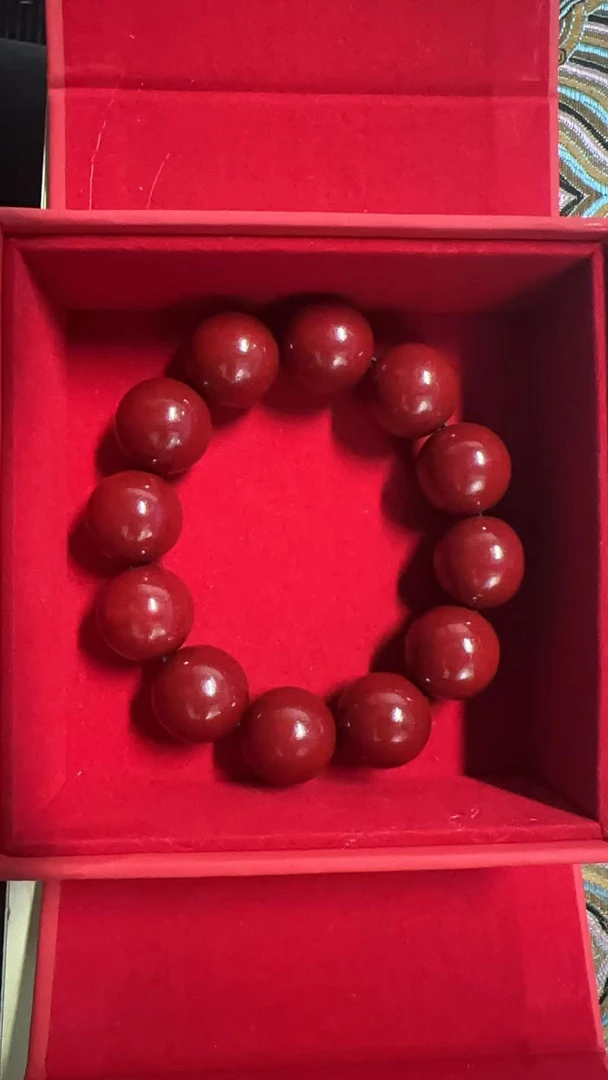 含辰砂工艺品朱砂2.0mm单圈手串（无礼盒）MK053