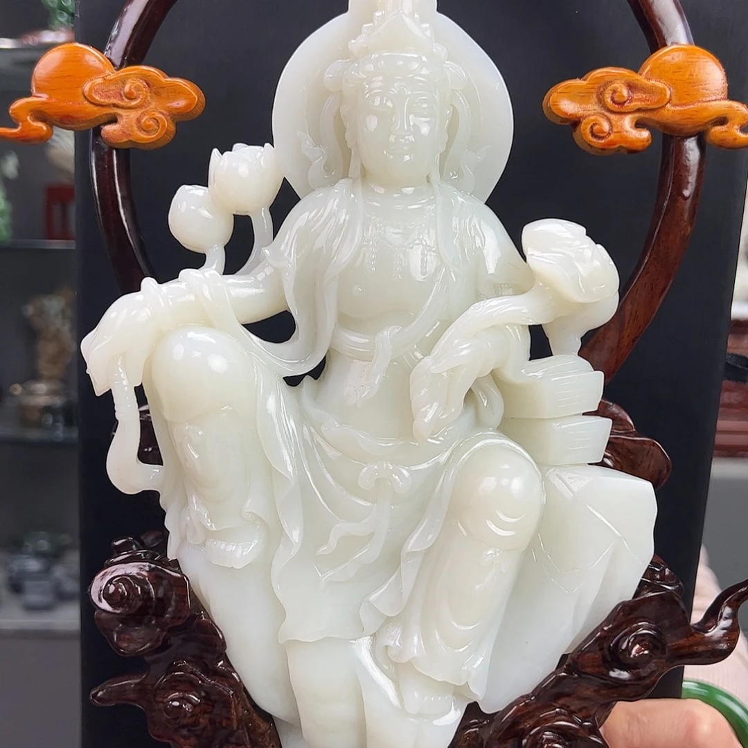 和田玉未镶嵌摆件