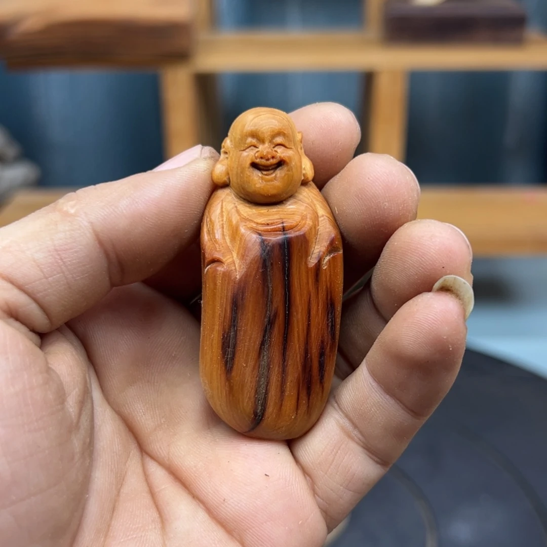 木雀***崖柏木摆件手把件