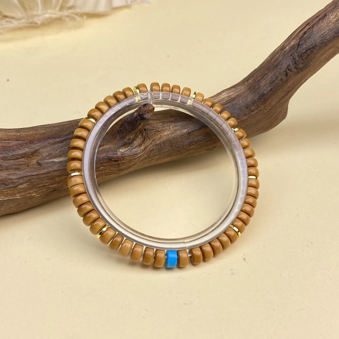 【小北严选】橄榄核DIY手串25-WH108X132【多样性发一件】约3*6mm