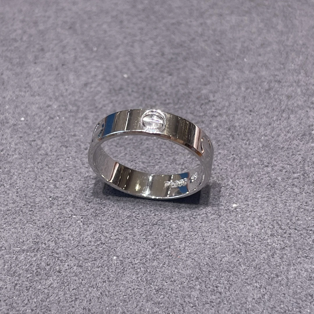 pt950铂金卡家素款戒指