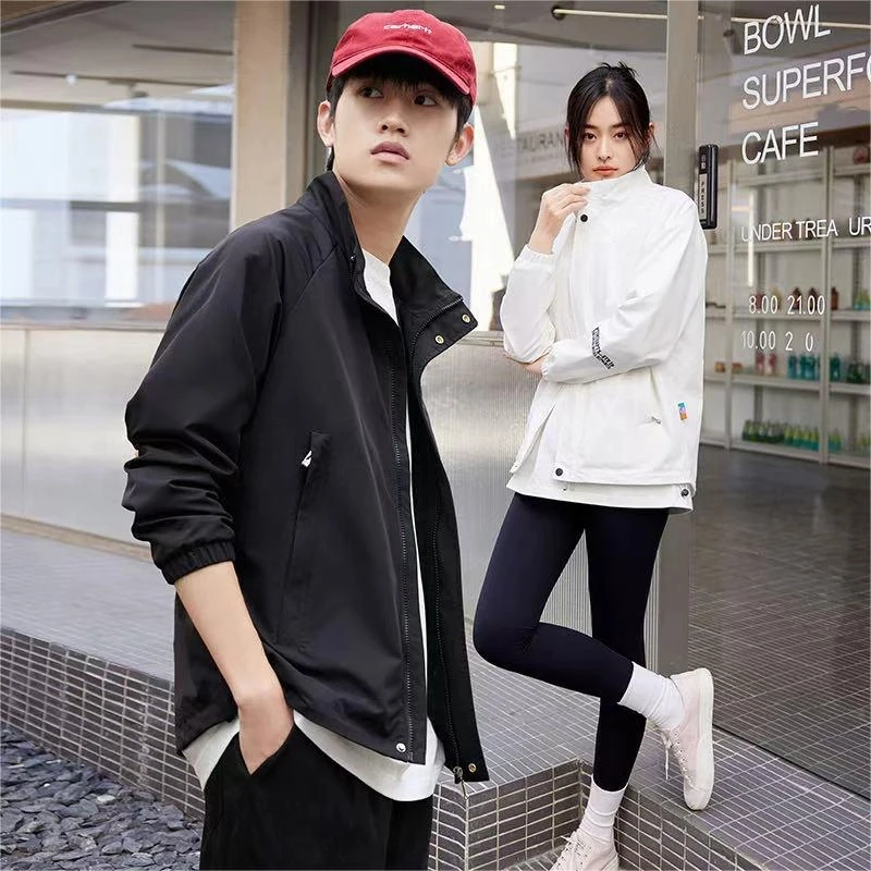 【亏本甩卖】男女款外套修身版型春季休闲美式立领夹克外套