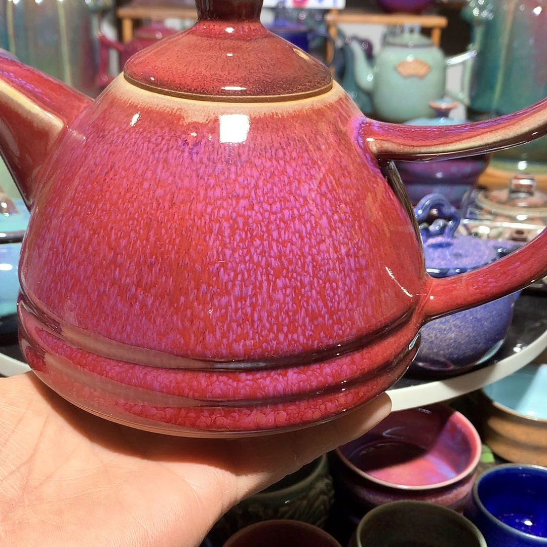 杯美***色省工大师手签款大壶（微瑕）