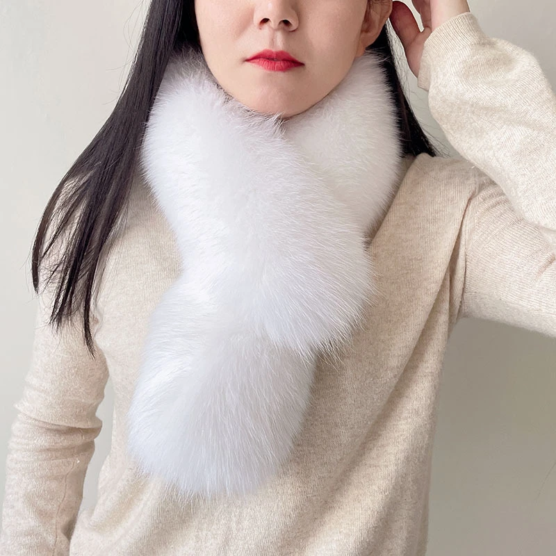 百搭围巾毛领保暖新年围巾仿濑兔皮草毛围脖网红女孩围巾毛领围脖