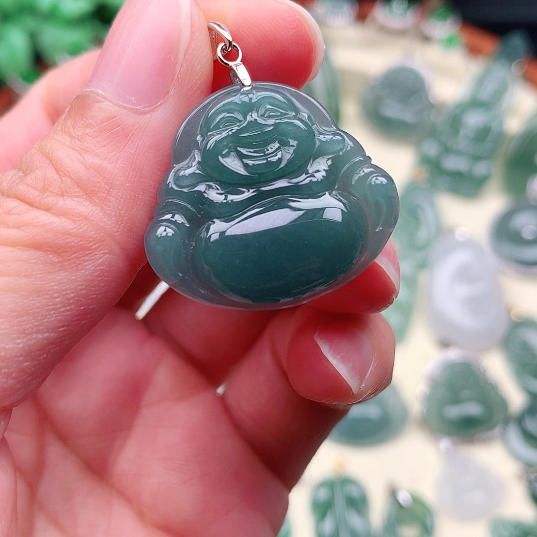 翡翠挂件未镶嵌吊坠