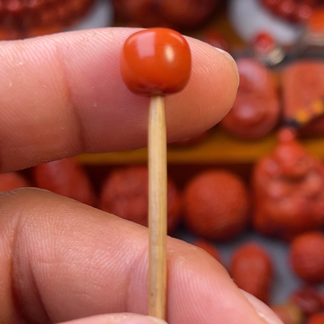 南红玛瑙瓦西精工老型单珠宽10mm未镶嵌张**1