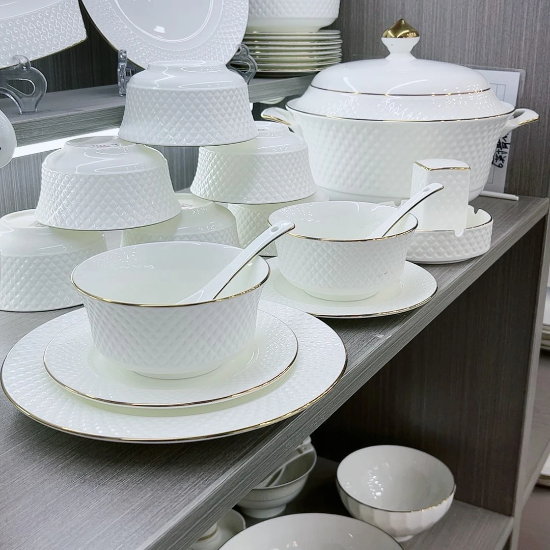 45%以上骨粉骨瓷用****2景德镇钻雅陶瓷餐具