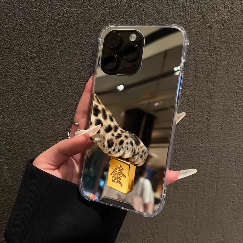 豹发手机壳适用iPhone17promax黄金发财豹苹果1413暴富16金钱豹12