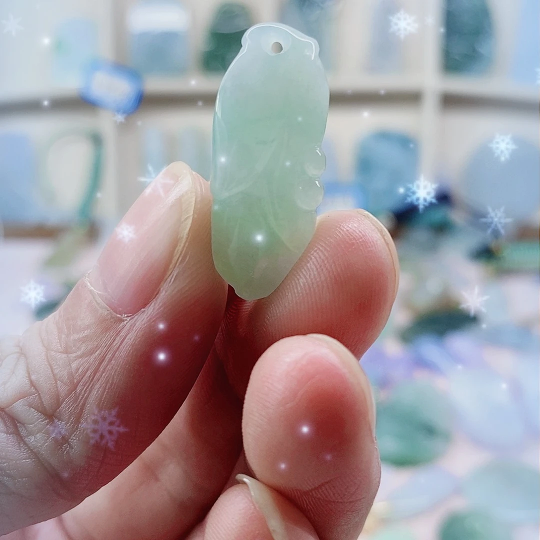 颈饰未镶嵌翡翠天然