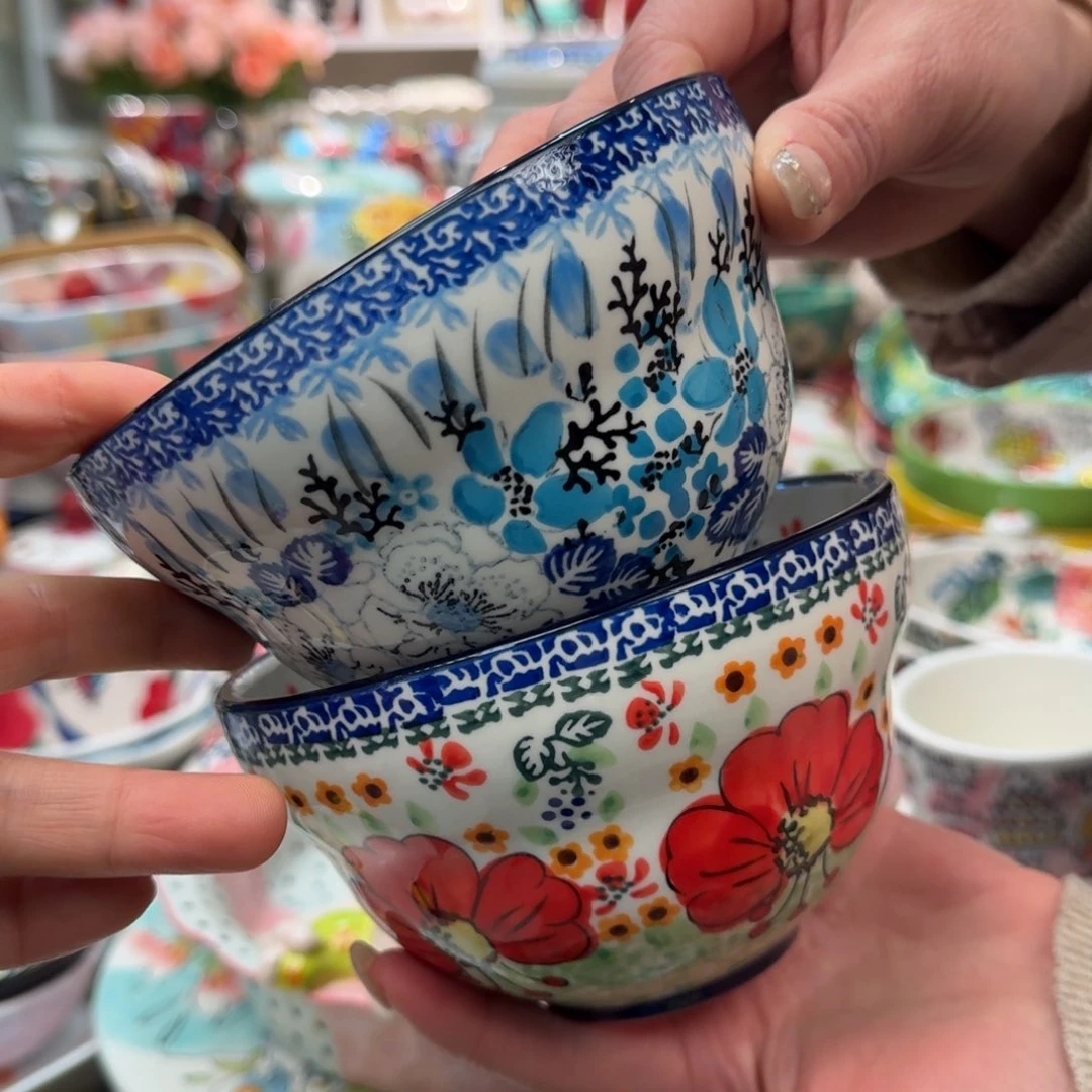 瓷片5英寸大容量葫芦饭碗2只，看图