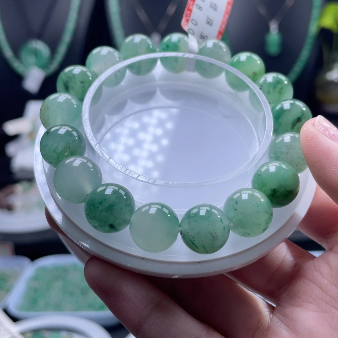 石英质玉（非洲翠）未镶嵌手串