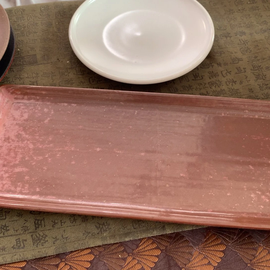 瓷景德镇粗陶复古盘碗微瑕