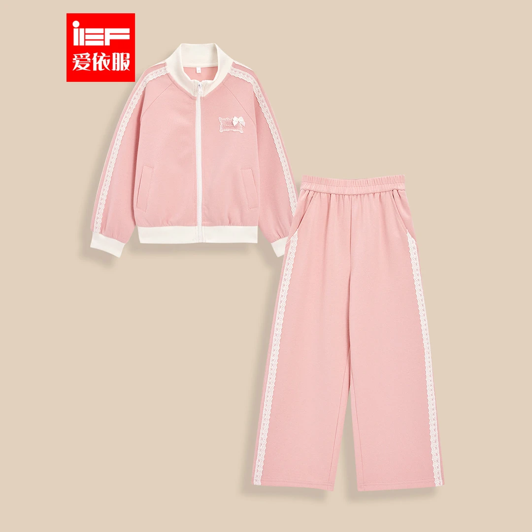 IEF【爱依服】2025秋季新款韩版休闲运动风百搭上下套裤