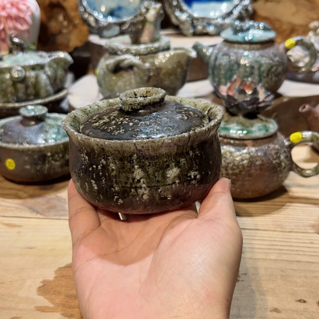 【闪购商品】柴烧茶具柴杯盖碗201