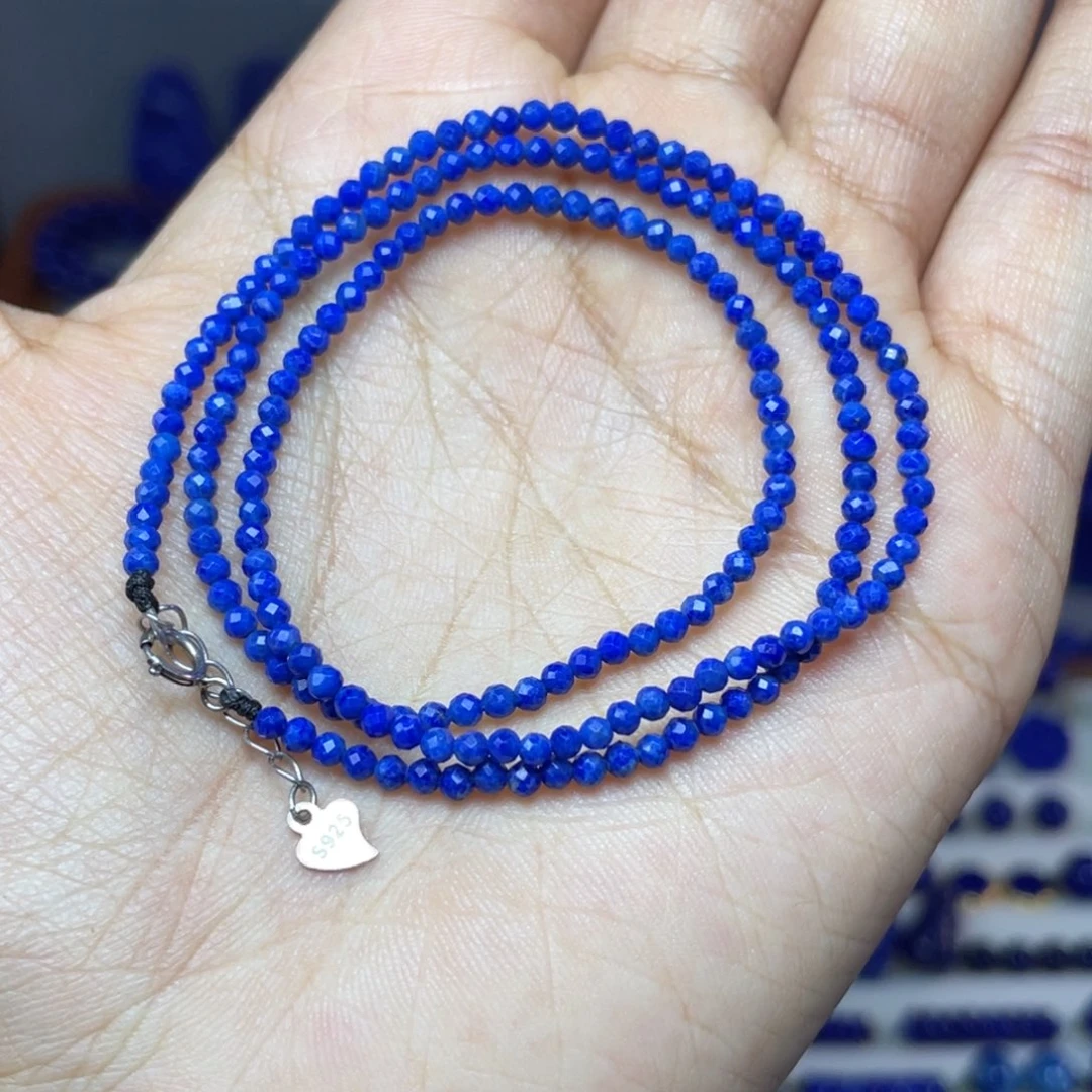 青金石未镶嵌2mm项链