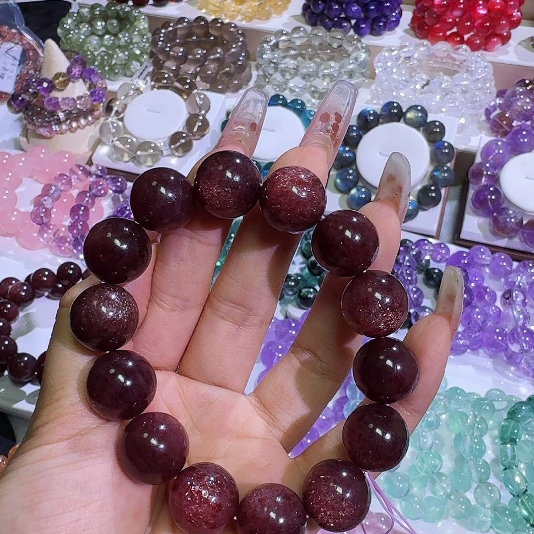 水晶手链未镶嵌弦*草莓晶14