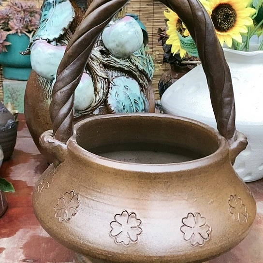 【闪购商品】紫砂花盆19.35花盆花盆