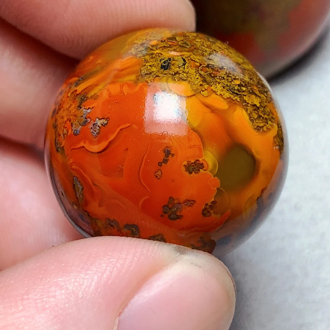 想***字玛瑙/玉髓未镶嵌战国红