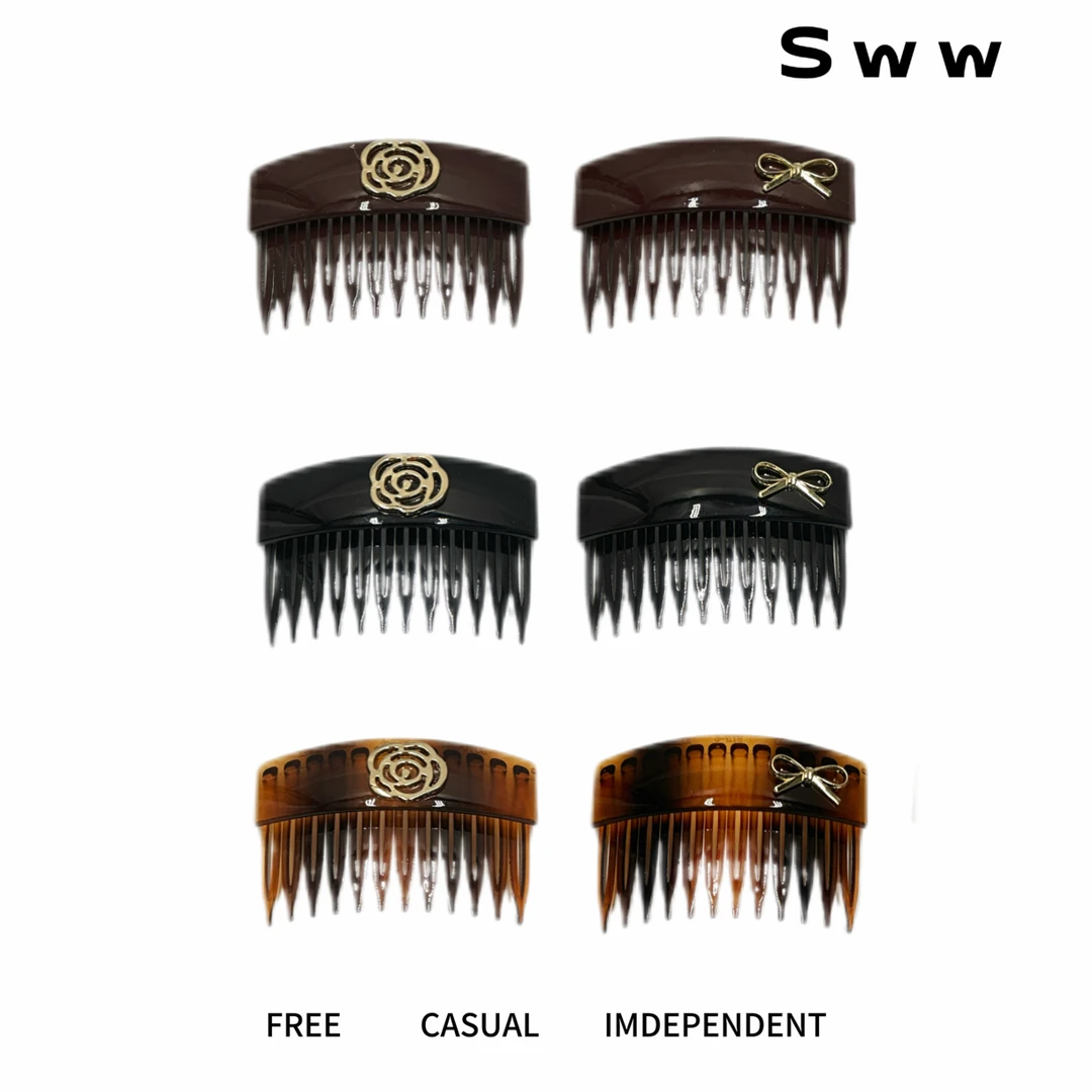SWW倒叉梳发夹新款高颅顶公主头倒叉发夹蓬松发型神器
