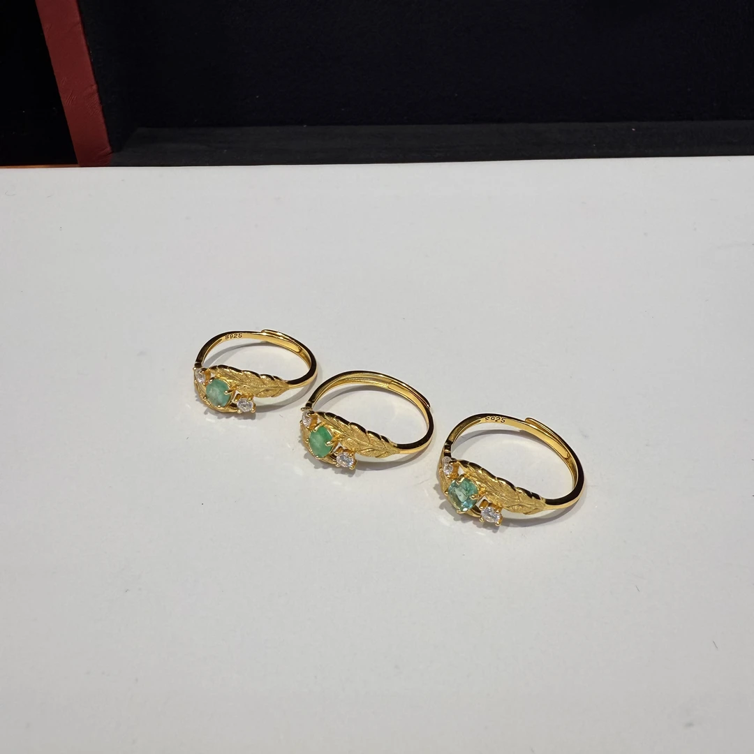 【小宝晶选】天然祖母绿戒指 多样性发一件 172XBGY