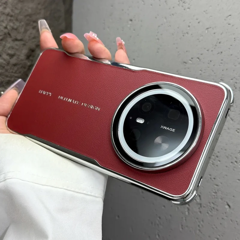 适用华为Mate70Pro+手机壳皮纹Pura80电镀荣耀400男女magic7护镜