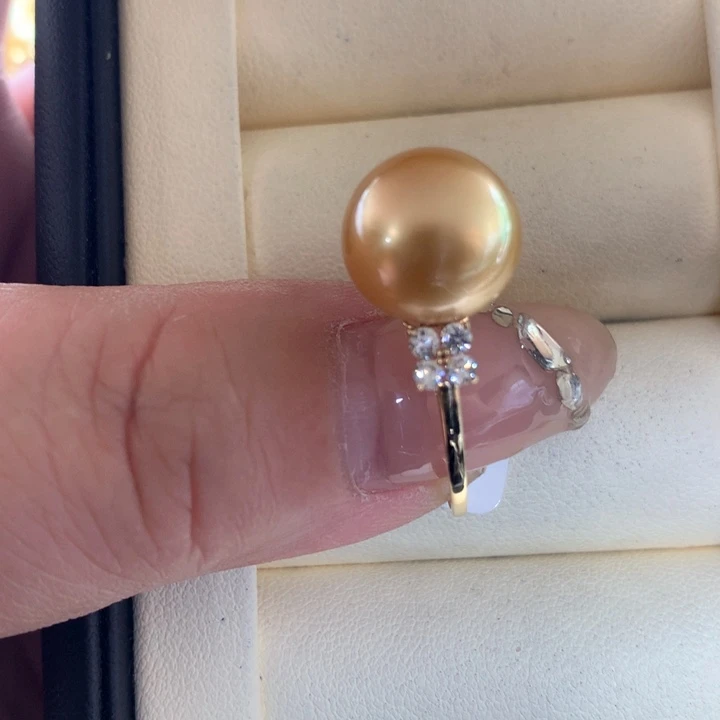 未镶嵌戒指海水珍珠