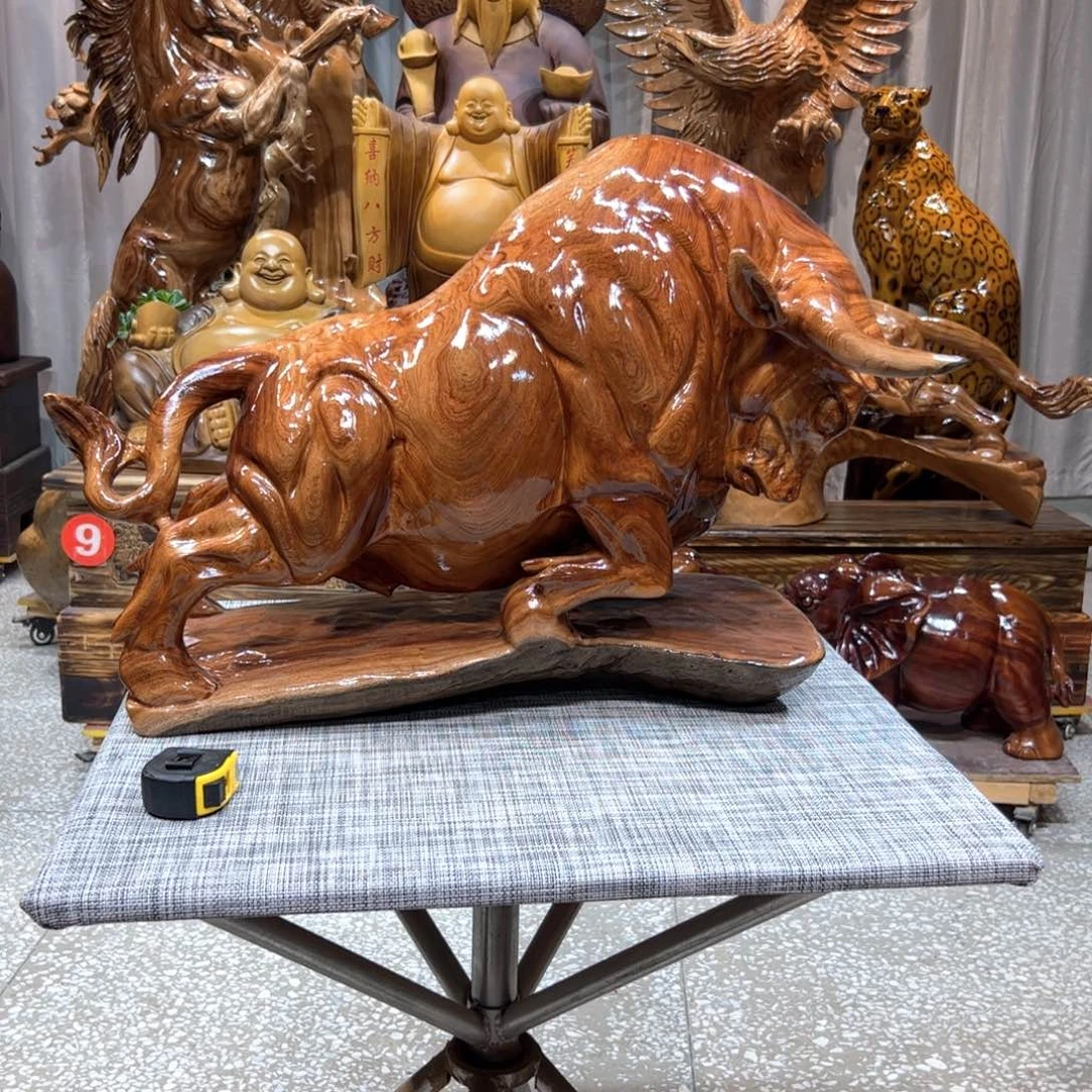 香樟木香樟木实木根雕摆件牛