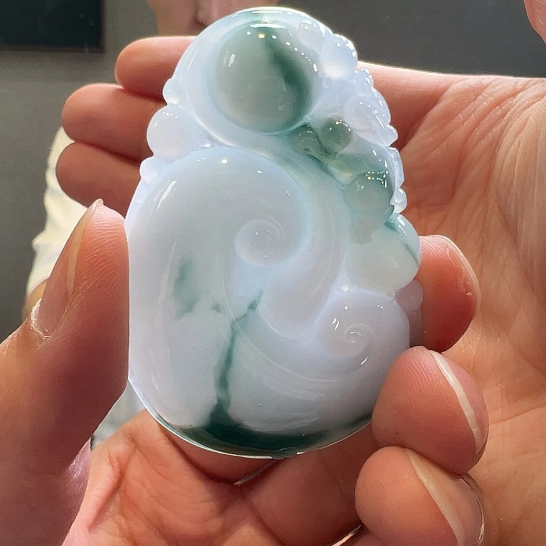 简***活翡翠手镯未镶嵌天然翡翠吊坠