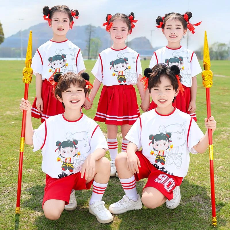 哪咤儿童服装六一节演出服幼儿园舞蹈服小学生运动会开幕式啦啦队