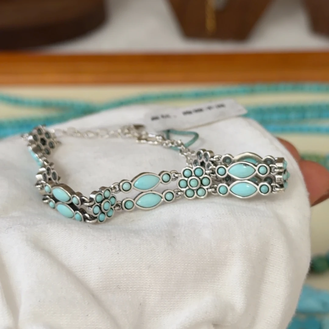 绿松石银S925镶嵌