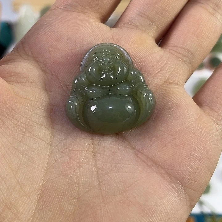 和田玉未镶嵌吊坠(不含链)
