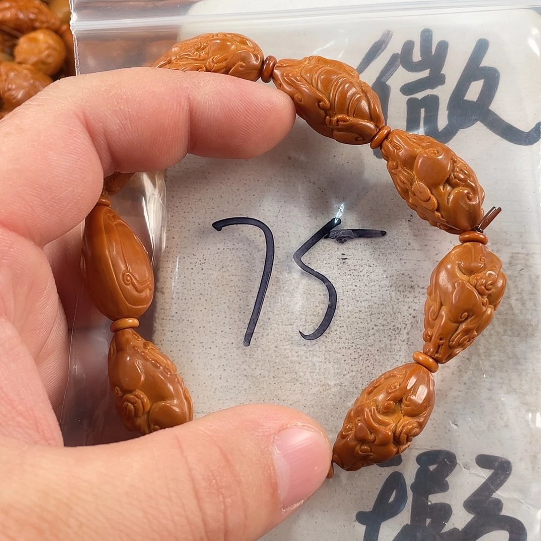 橄榄核手串/手链橄榄核雕工艺手串 瑕疵介意勿拍