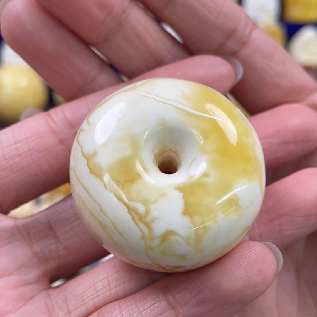 琥珀裸石未镶嵌琥珀蜜蜡扣子