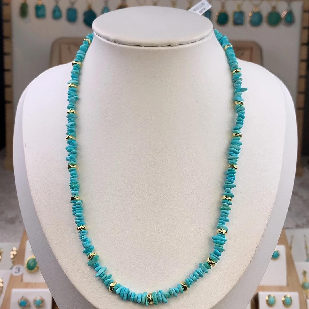 绿松石未镶嵌颈饰