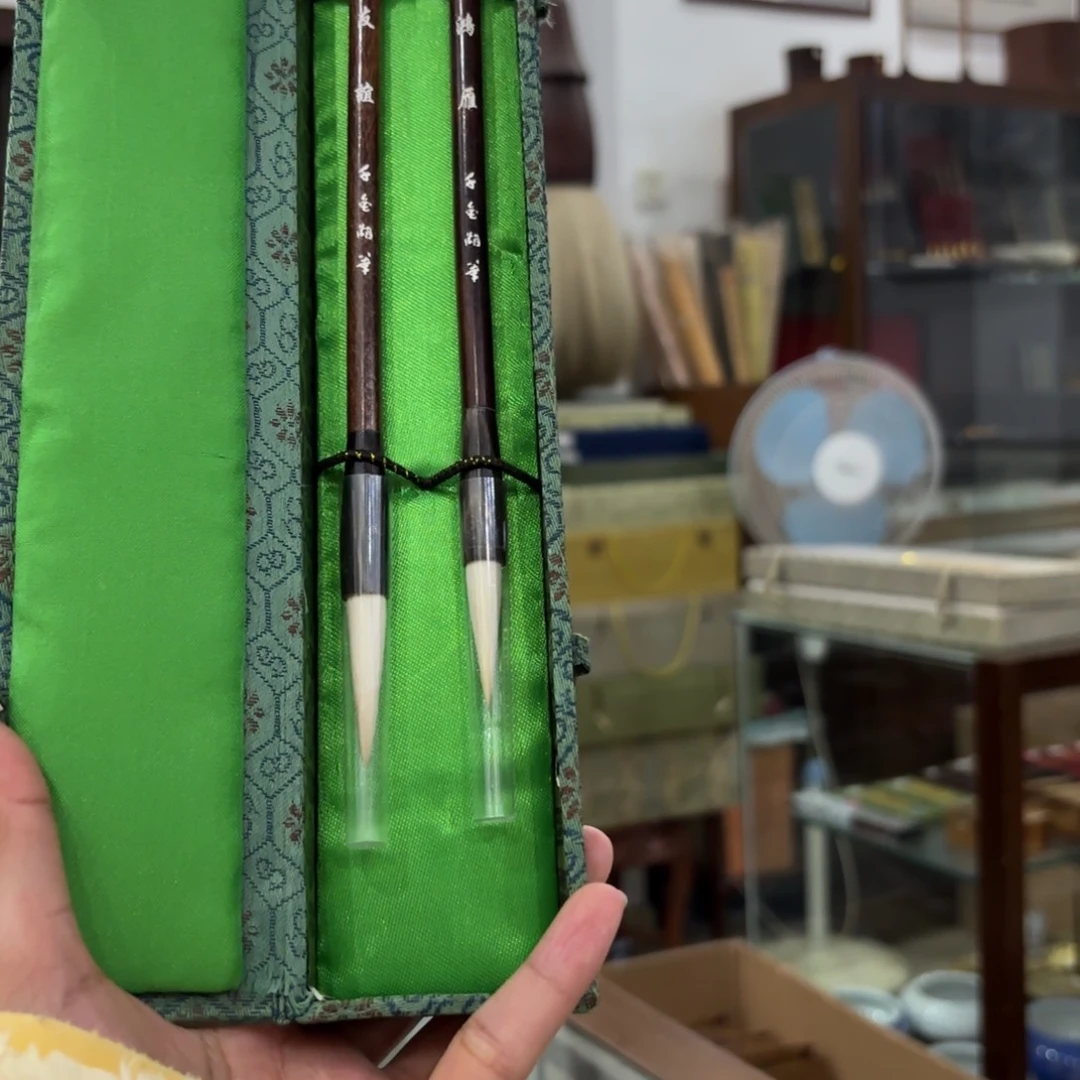 细光锋两只友谊鸿雁