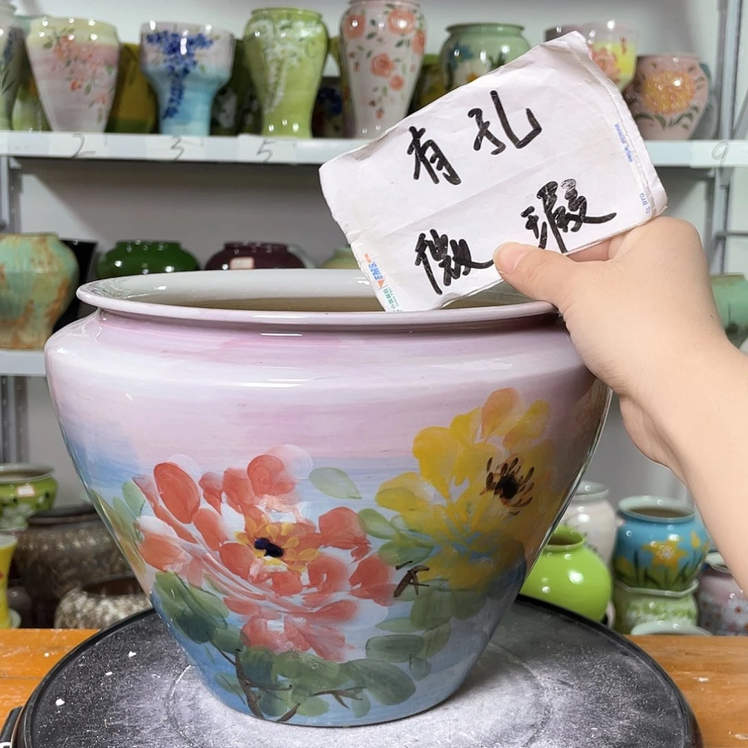 景德镇陶瓷花盆花器暇256