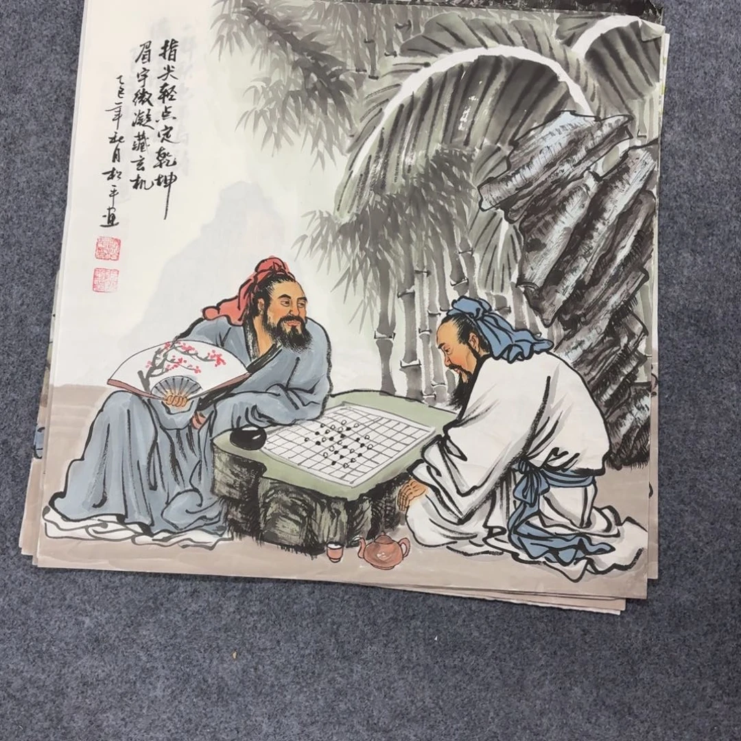 国画50×50精品人物手绘画画画