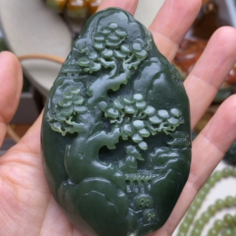 【闪购商品】和田玉未镶嵌把件弹**线