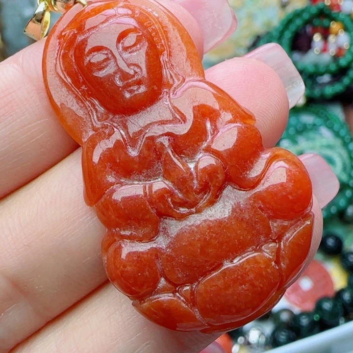 翡翠未镶嵌颈饰天然A货21