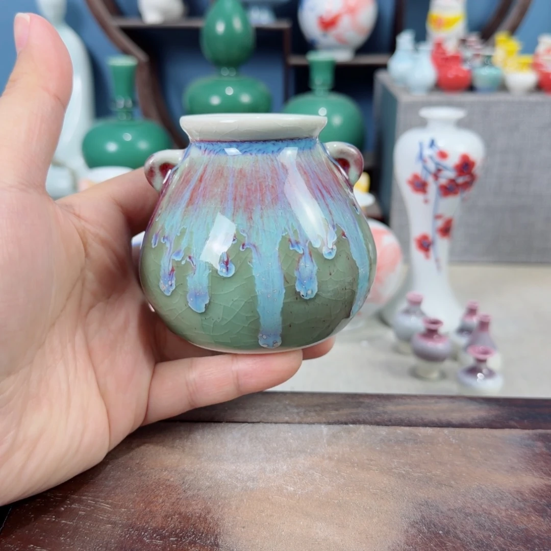 陶瓷手工小花器摆件