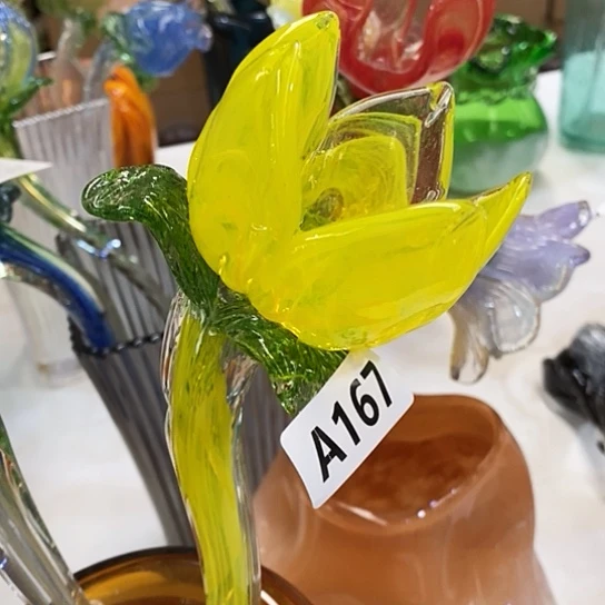 琉璃花瓶高45厘米