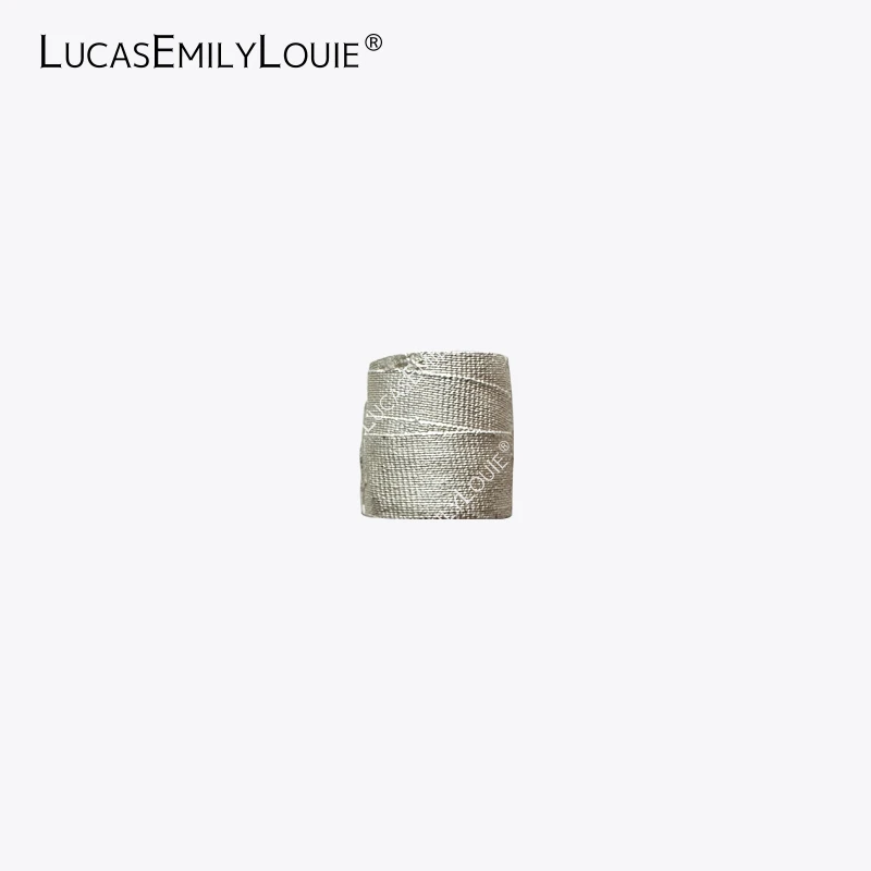 925银戒指 LUCASEMILYLOUIE 先锋设计仿纱布绷带戒指指环240192
