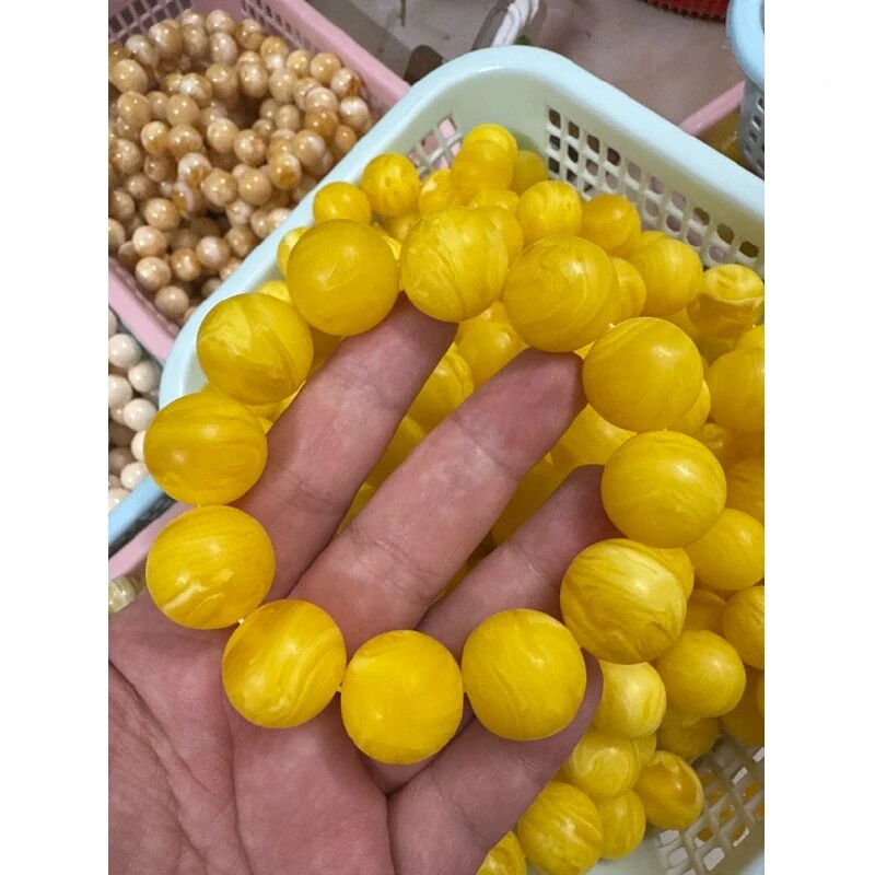 Q30 柠檬黄磨砂密辣手链卡19